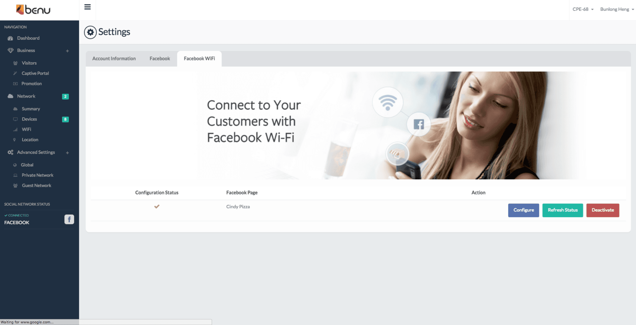 Facebook WiFi for Small Business Owner 