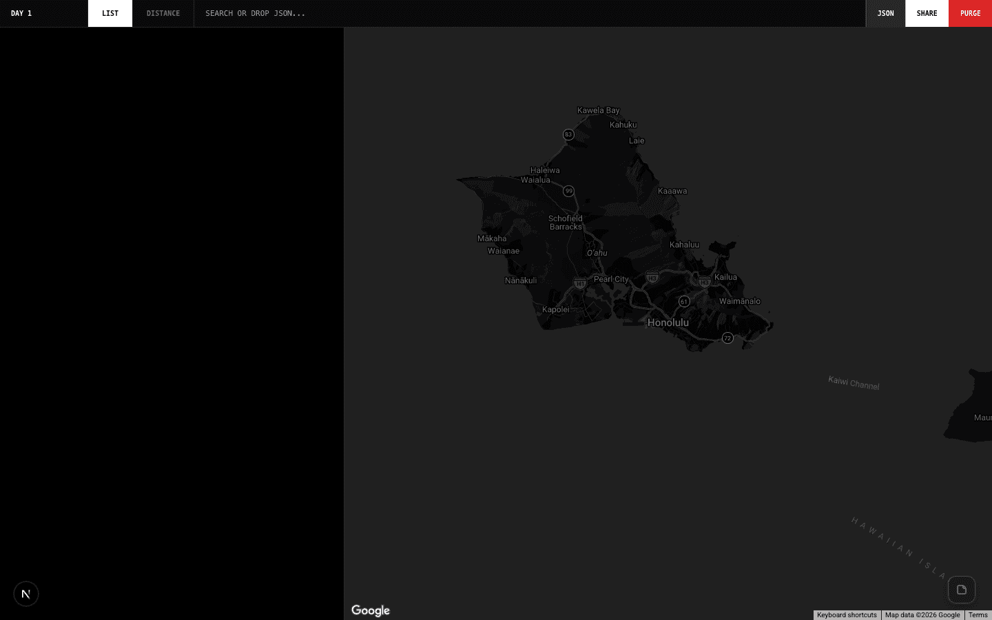 Distances — Tactical Location Mapper