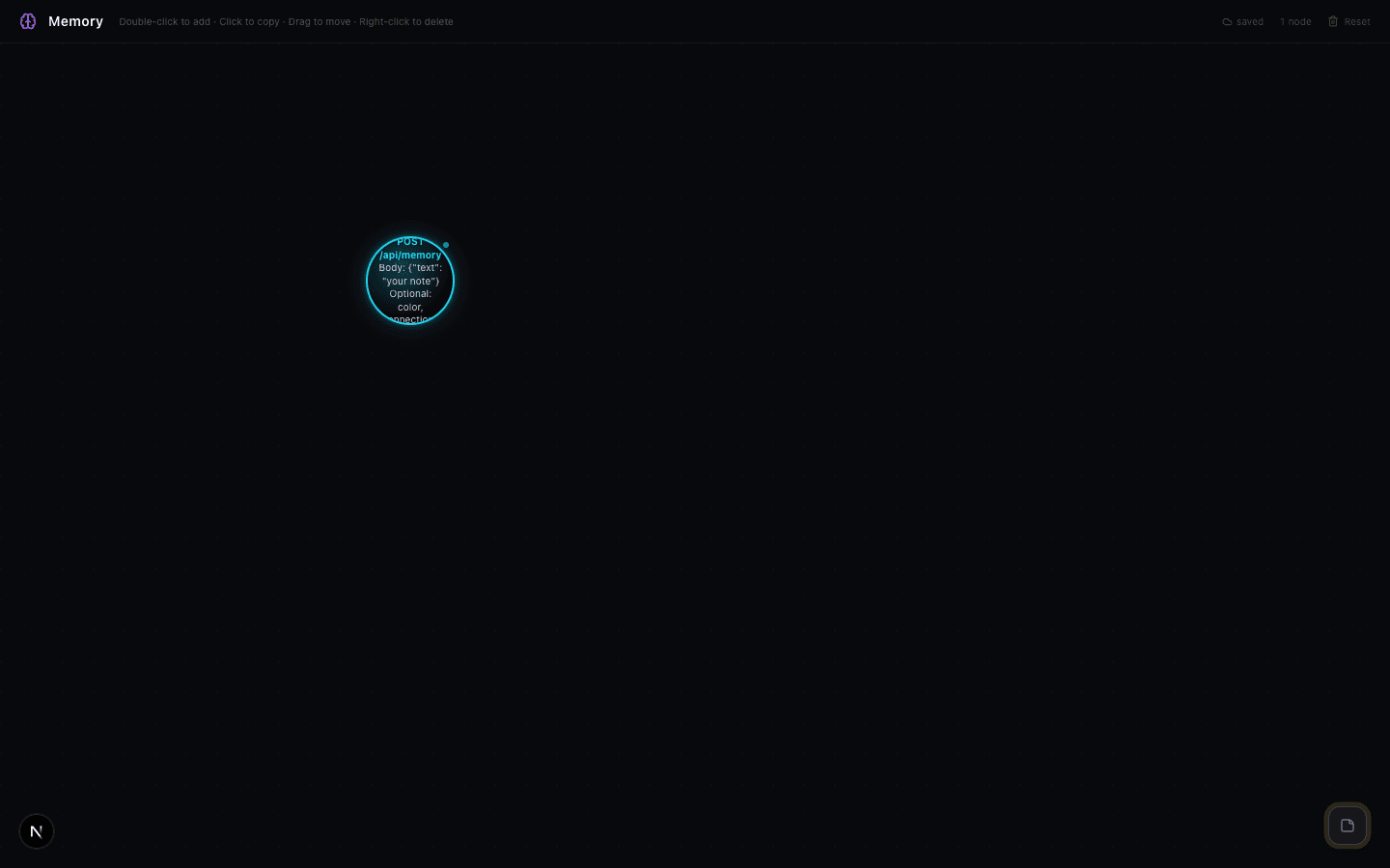 Memory — Visual Note Graph