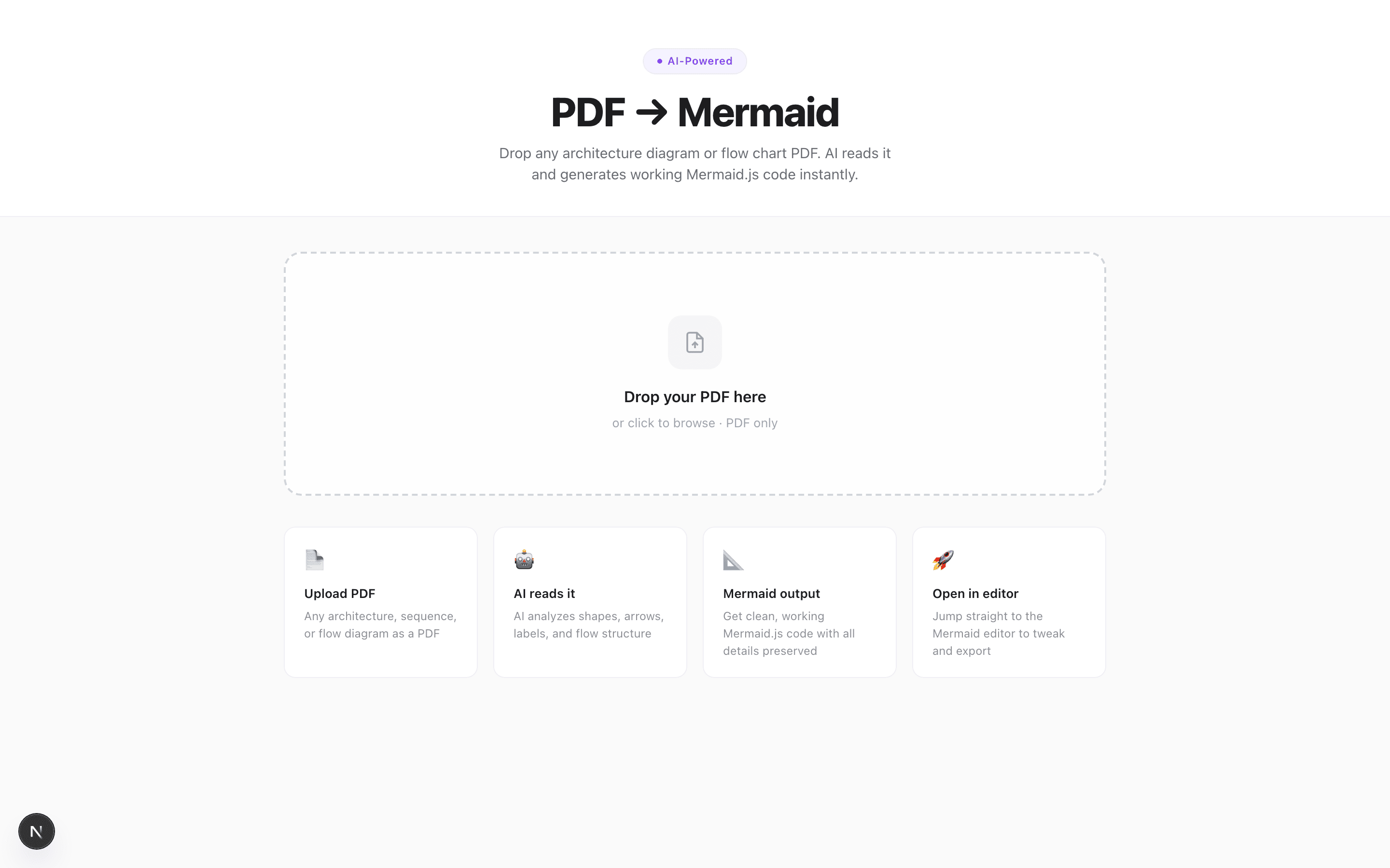 PDF → Mermaid: AI Diagram Extraction